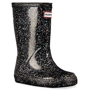 Original Kids First Giant Glitter Rain Boots Black